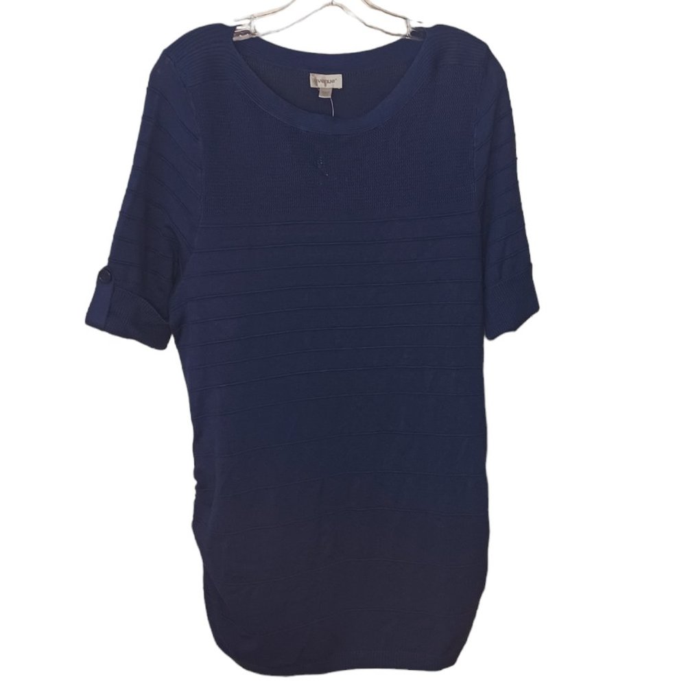 Avenue Navy Top Size 14/16 NWT